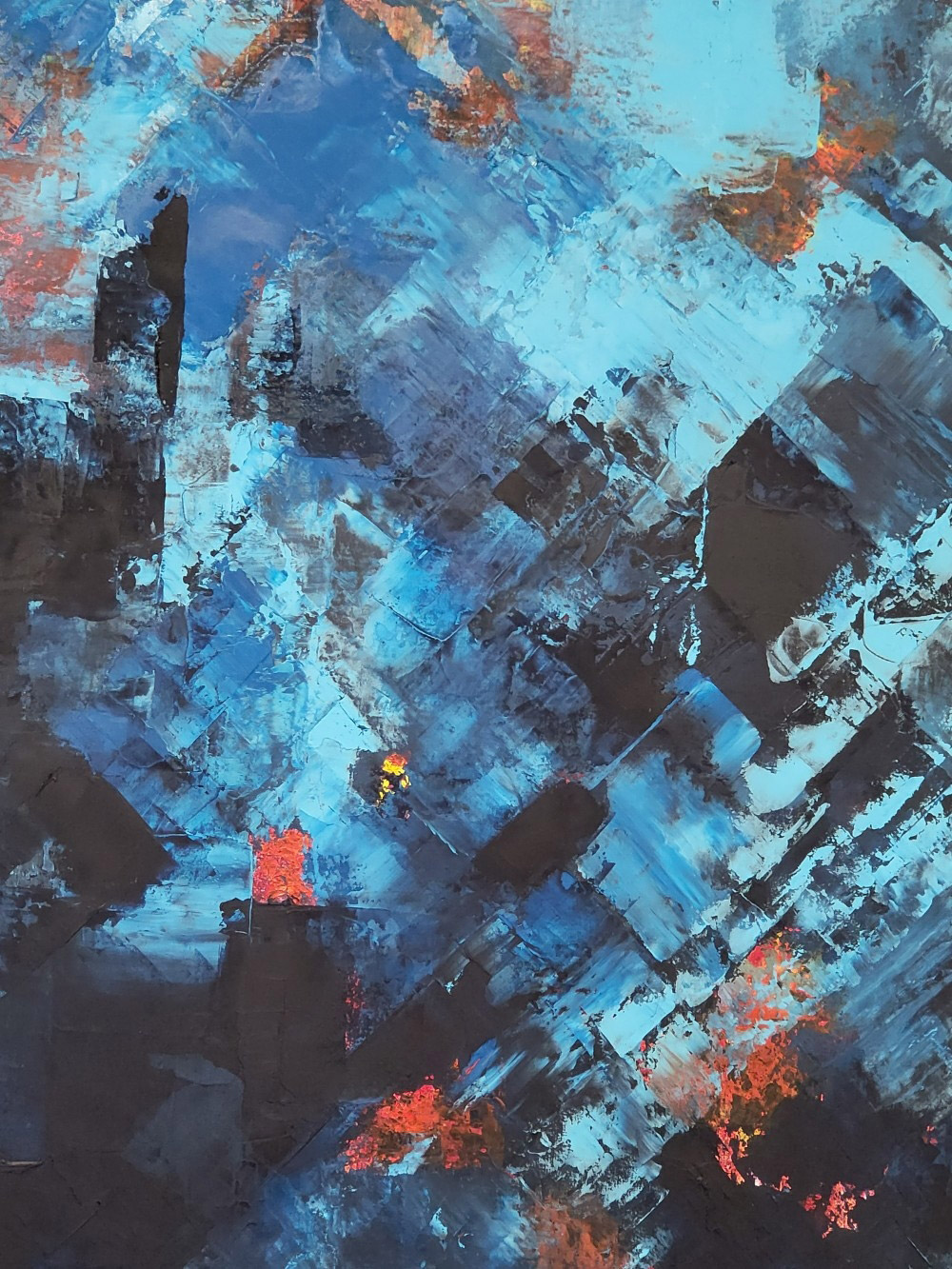 Tableau Fenêtre Bleue